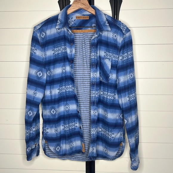 Nifty Genius button down 100% cotton shacket Medium - Picture 1 of 6